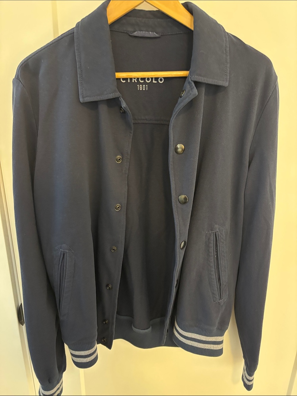 Circolo 1901 Men's Navy Bomber Jacket